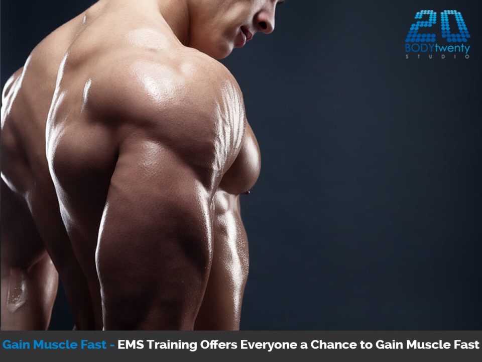 Gain muscle fast with EMS training