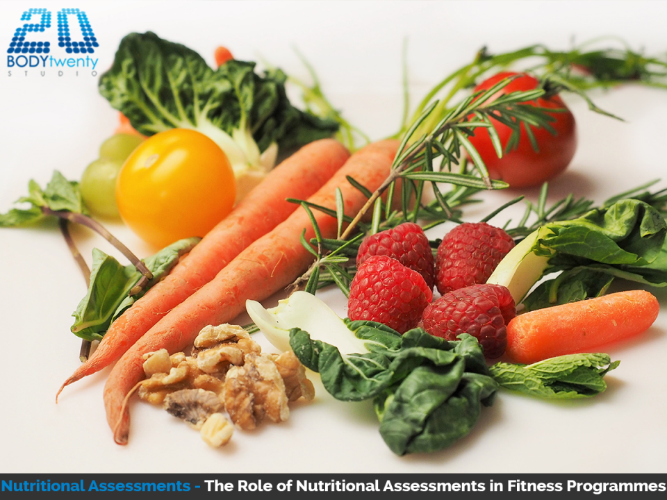 Nutritional assessments play a role in fitness programmes